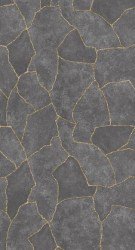 Панель ПВХ 250 х 2700 - Чёрный мрамор Золото