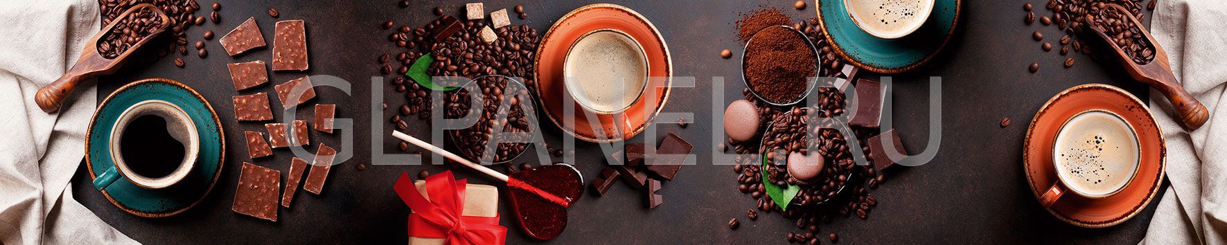 Фартук для кухни - Кофе с шоколадом