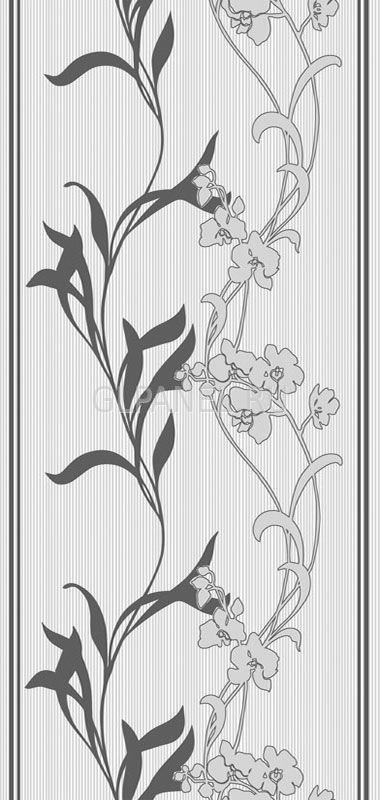 Панель ПВХ 250 х 2700 - Орхидея серебро